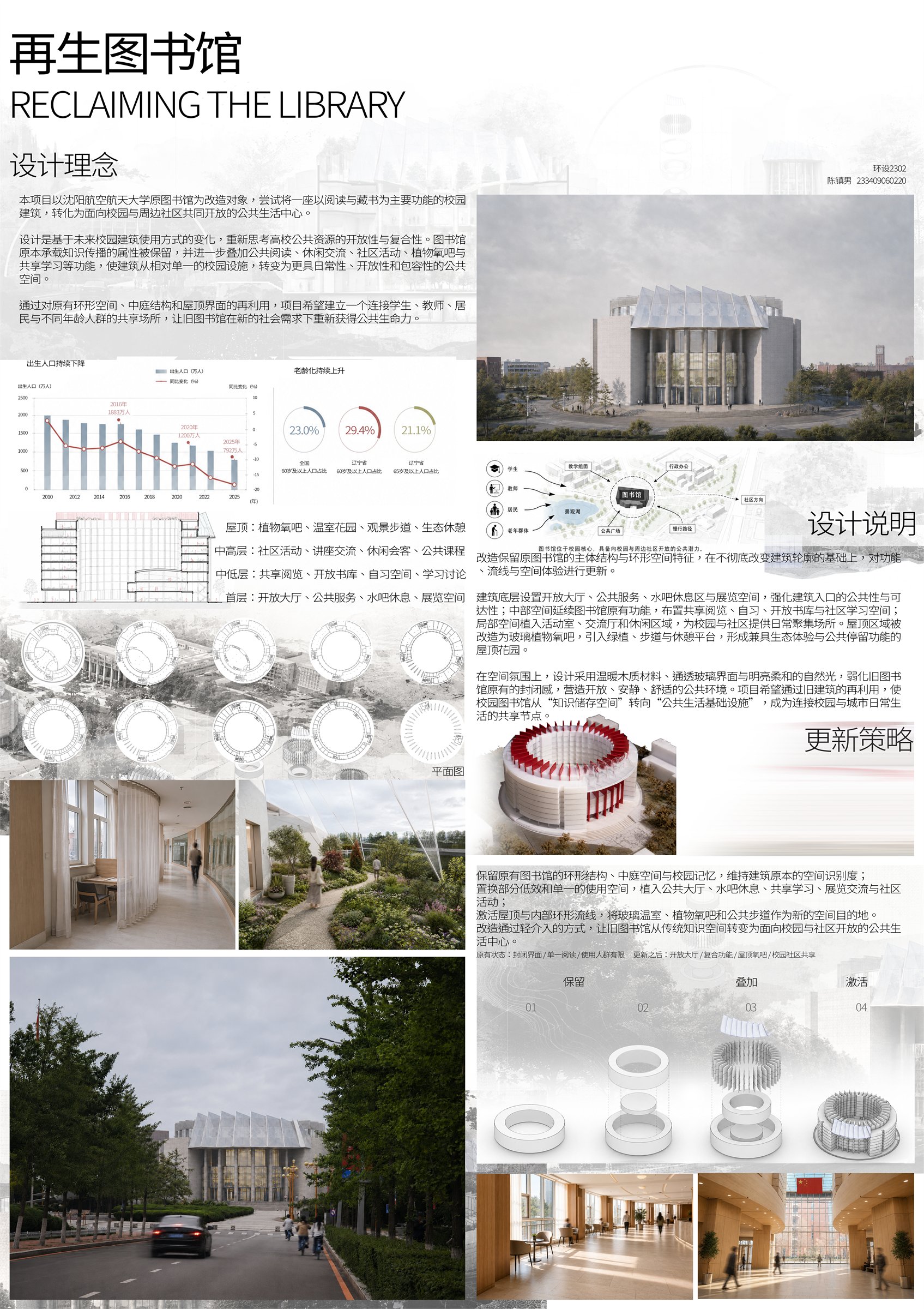 再生图书馆建筑更新设计展板