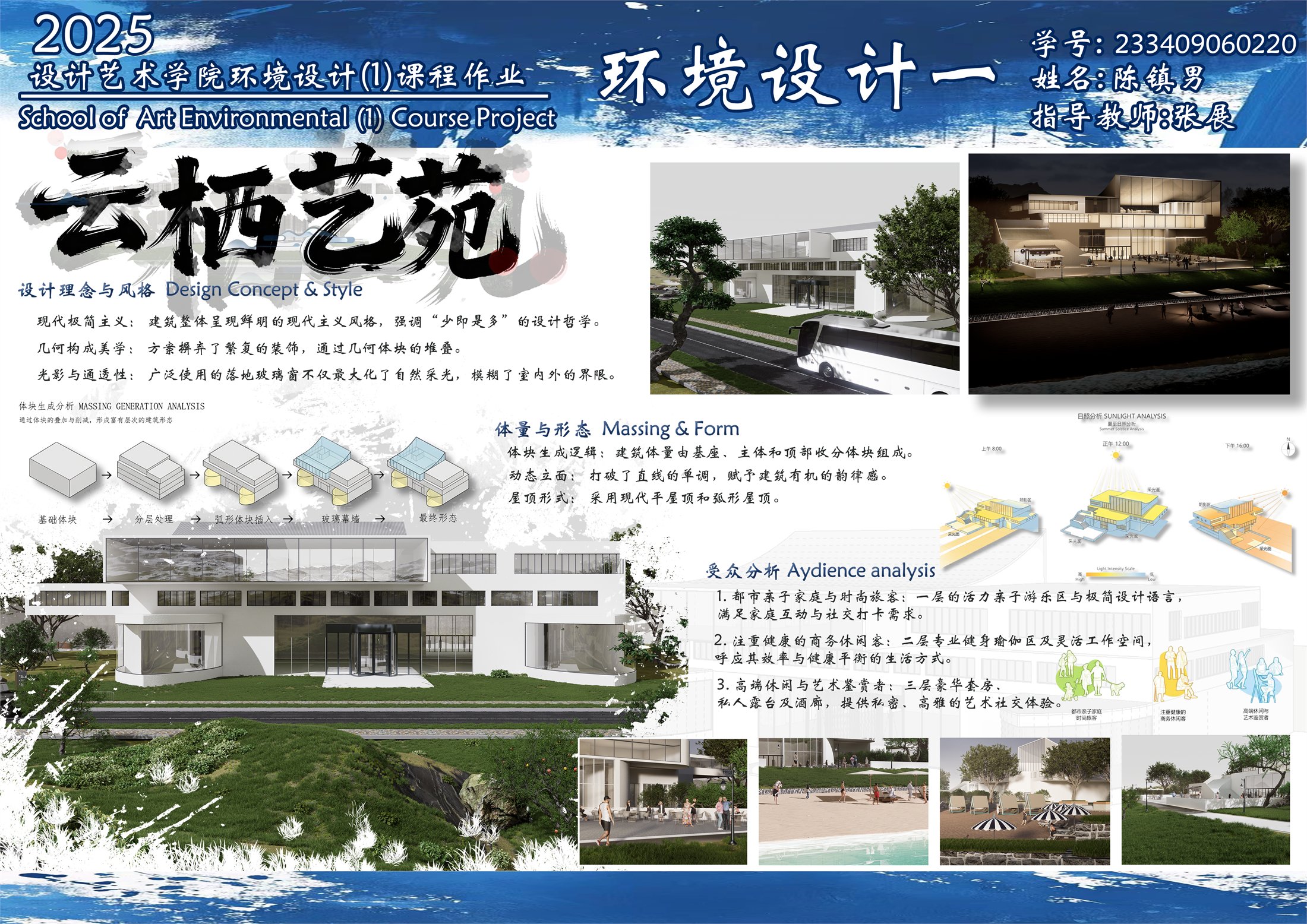 云栖艺苑环境设计展板